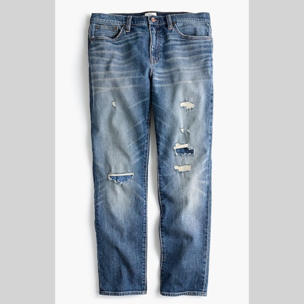 J Crew Slim Boyfriend Jeans in Charles Wash